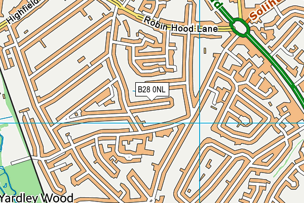 B28 0NL map - OS VectorMap District (Ordnance Survey)