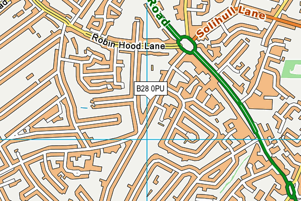 B28 0PU map - OS VectorMap District (Ordnance Survey)