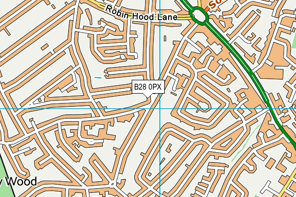 B28 0PX map - OS VectorMap District (Ordnance Survey)