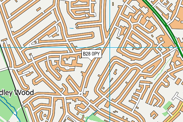 B28 0PY map - OS VectorMap District (Ordnance Survey)