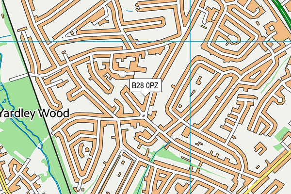 B28 0PZ map - OS VectorMap District (Ordnance Survey)