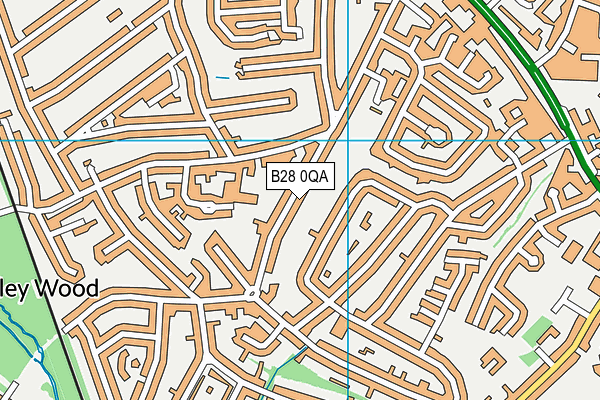 B28 0QA map - OS VectorMap District (Ordnance Survey)