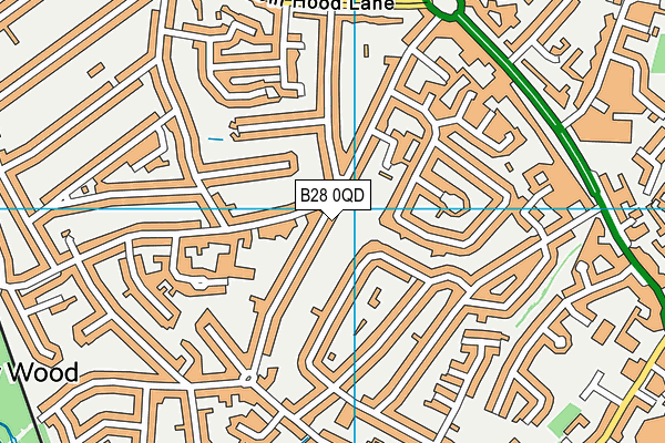 B28 0QD map - OS VectorMap District (Ordnance Survey)
