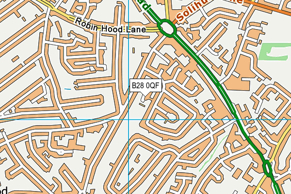 B28 0QF map - OS VectorMap District (Ordnance Survey)