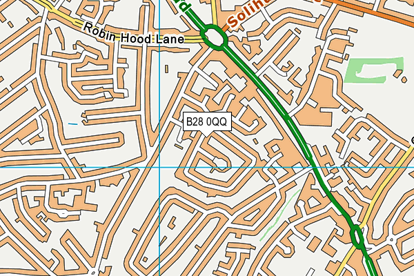 B28 0QQ map - OS VectorMap District (Ordnance Survey)