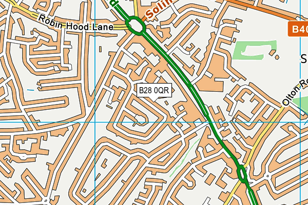 B28 0QR map - OS VectorMap District (Ordnance Survey)