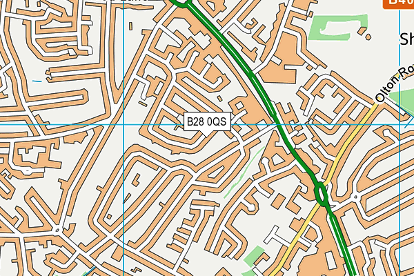 B28 0QS map - OS VectorMap District (Ordnance Survey)