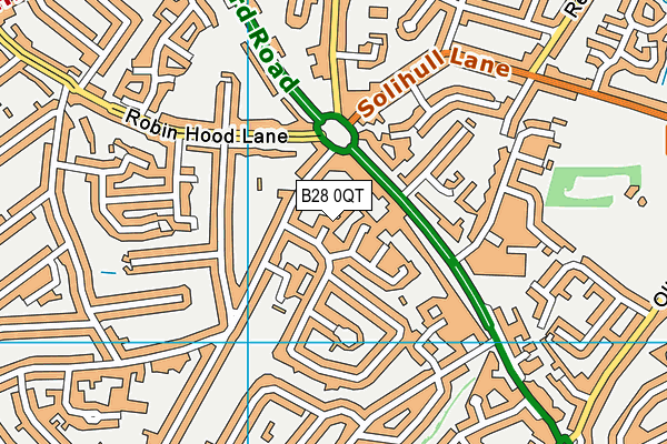 B28 0QT map - OS VectorMap District (Ordnance Survey)