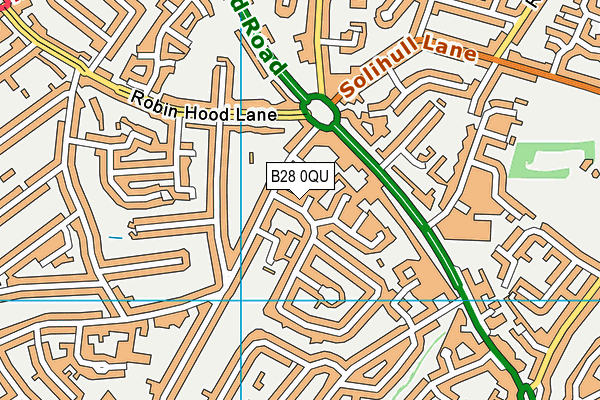 B28 0QU map - OS VectorMap District (Ordnance Survey)