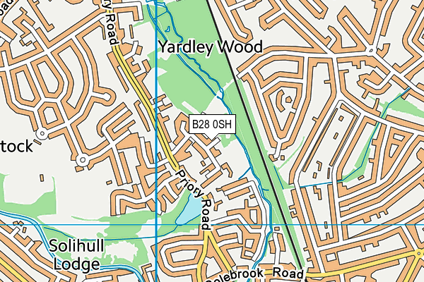 B28 0SH map - OS VectorMap District (Ordnance Survey)