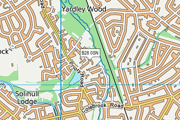 B28 0SN map - OS VectorMap District (Ordnance Survey)