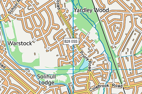 B28 0SS map - OS VectorMap District (Ordnance Survey)