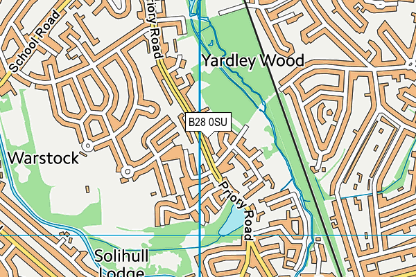 B28 0SU map - OS VectorMap District (Ordnance Survey)