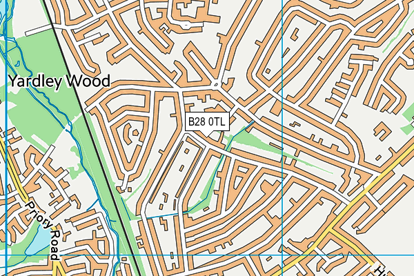 B28 0TL map - OS VectorMap District (Ordnance Survey)