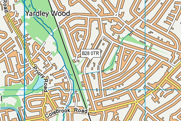 B28 0TR map - OS VectorMap District (Ordnance Survey)