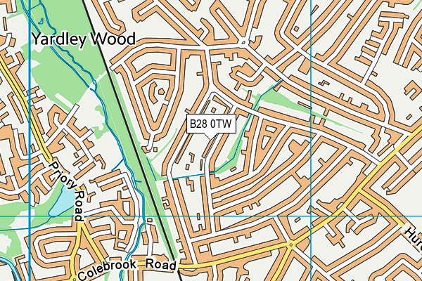 B28 0TW map - OS VectorMap District (Ordnance Survey)