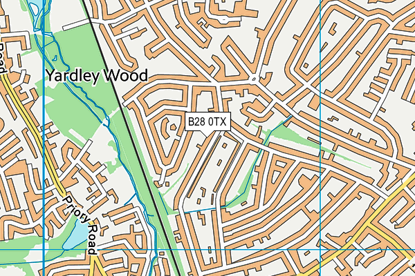 B28 0TX map - OS VectorMap District (Ordnance Survey)