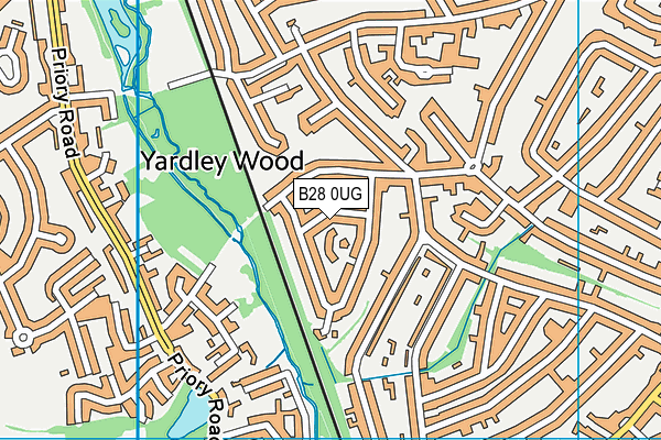 B28 0UG map - OS VectorMap District (Ordnance Survey)