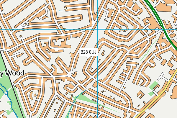 B28 0UJ map - OS VectorMap District (Ordnance Survey)