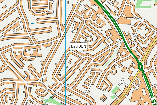 B28 0UN map - OS VectorMap District (Ordnance Survey)