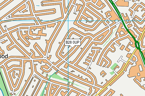 B28 0UP map - OS VectorMap District (Ordnance Survey)