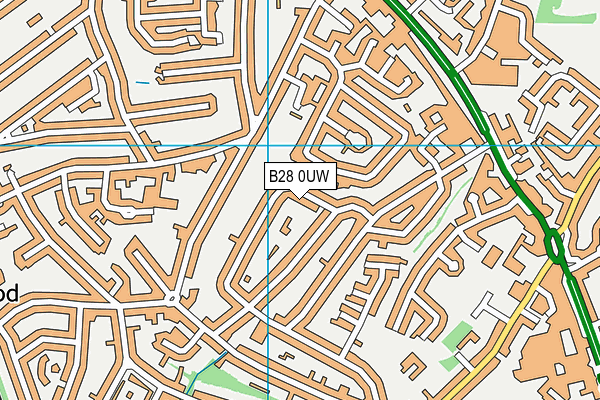 B28 0UW map - OS VectorMap District (Ordnance Survey)