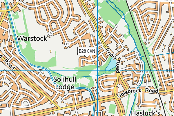 B28 0XN map - OS VectorMap District (Ordnance Survey)