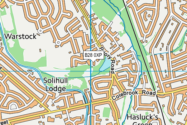 B28 0XP map - OS VectorMap District (Ordnance Survey)