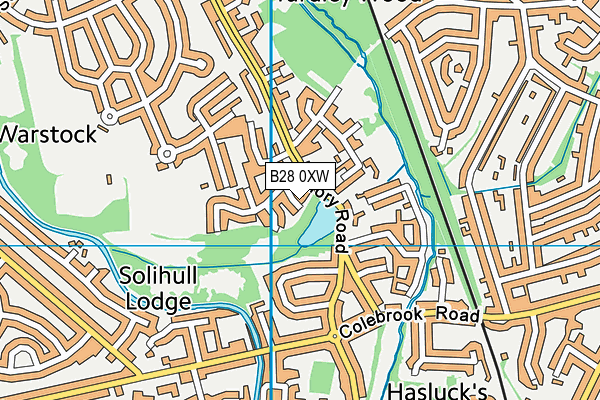 B28 0XW map - OS VectorMap District (Ordnance Survey)