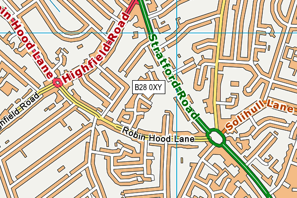 B28 0XY map - OS VectorMap District (Ordnance Survey)