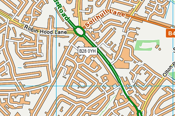 B28 0YH map - OS VectorMap District (Ordnance Survey)