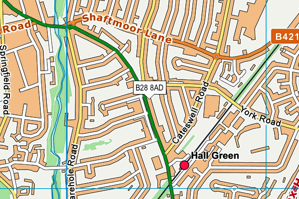 B28 8AD map - OS VectorMap District (Ordnance Survey)