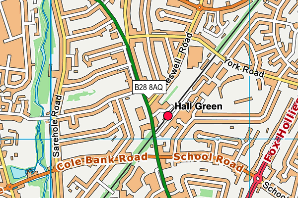 B28 8AQ map - OS VectorMap District (Ordnance Survey)