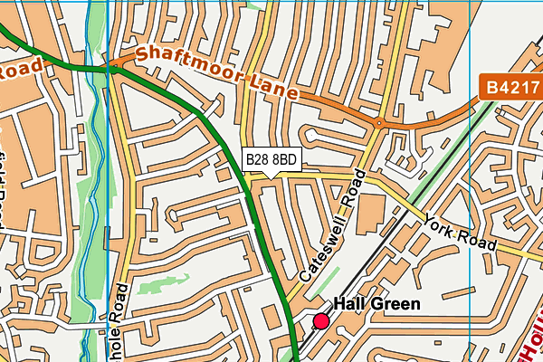 B28 8BD map - OS VectorMap District (Ordnance Survey)