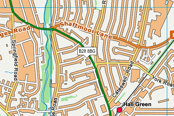 B28 8BG map - OS VectorMap District (Ordnance Survey)