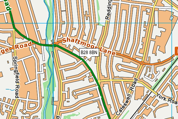 B28 8BN map - OS VectorMap District (Ordnance Survey)