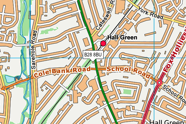 B28 8BU map - OS VectorMap District (Ordnance Survey)