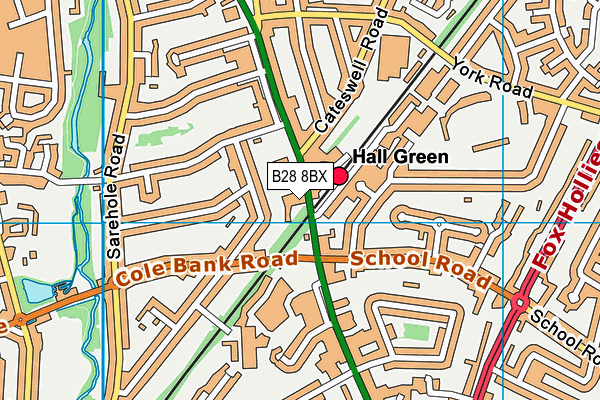 B28 8BX map - OS VectorMap District (Ordnance Survey)