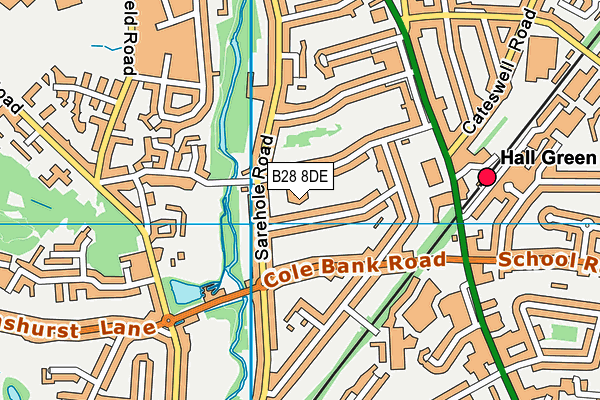 B28 8DE map - OS VectorMap District (Ordnance Survey)