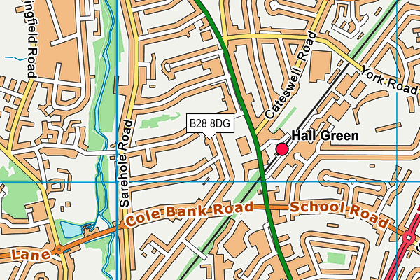 B28 8DG map - OS VectorMap District (Ordnance Survey)