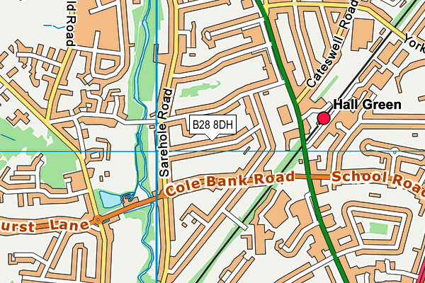 B28 8DH map - OS VectorMap District (Ordnance Survey)