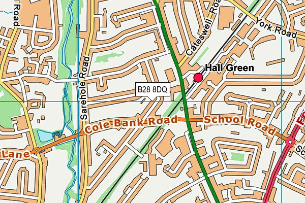 B28 8DQ map - OS VectorMap District (Ordnance Survey)