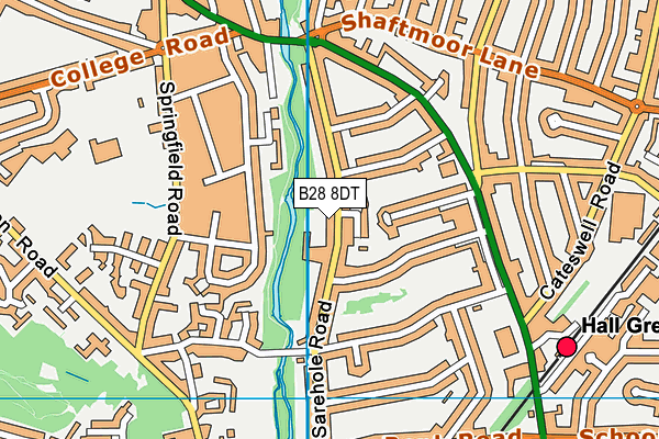 B28 8DT map - OS VectorMap District (Ordnance Survey)