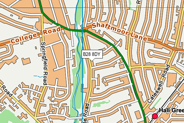 B28 8DY map - OS VectorMap District (Ordnance Survey)