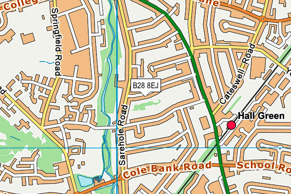 B28 8EJ map - OS VectorMap District (Ordnance Survey)