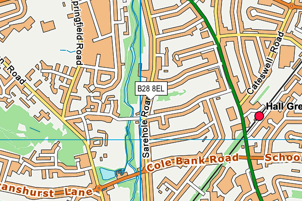 B28 8EL map - OS VectorMap District (Ordnance Survey)