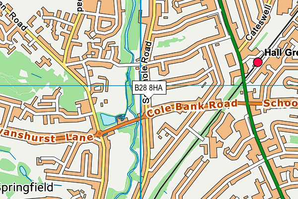 B28 8HA map - OS VectorMap District (Ordnance Survey)