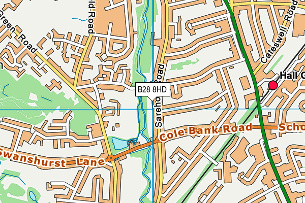 B28 8HD map - OS VectorMap District (Ordnance Survey)