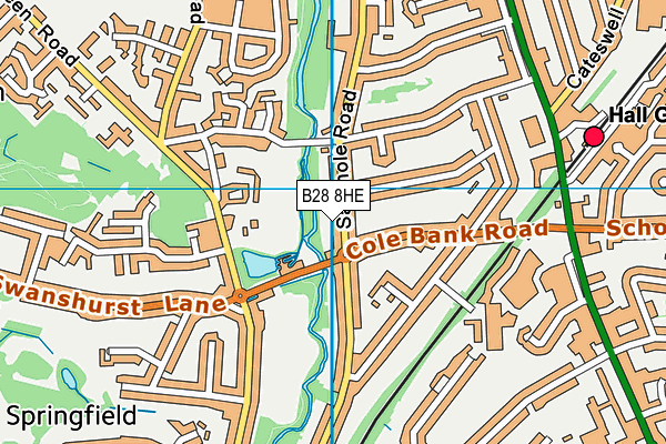 B28 8HE map - OS VectorMap District (Ordnance Survey)