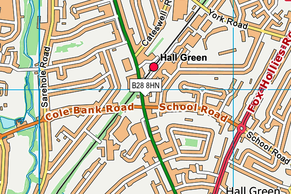 B28 8HN map - OS VectorMap District (Ordnance Survey)